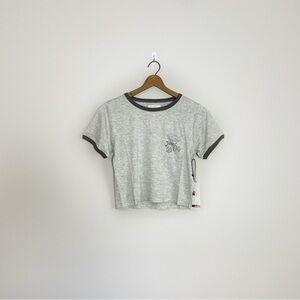 [Honor the Gift] Nordstrom Light Gray Neighborhood Pocket Cropped T-shirt